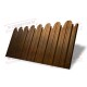 Профнастил фигурный С10 - 0,4 Окрас - А, Print Premium с пленкой Golden Wood.