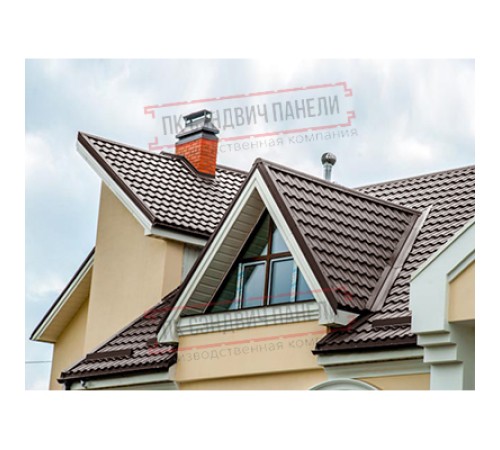 Планка ендовы верхняя 76х76х2000 Viking E Ral8017-0.5