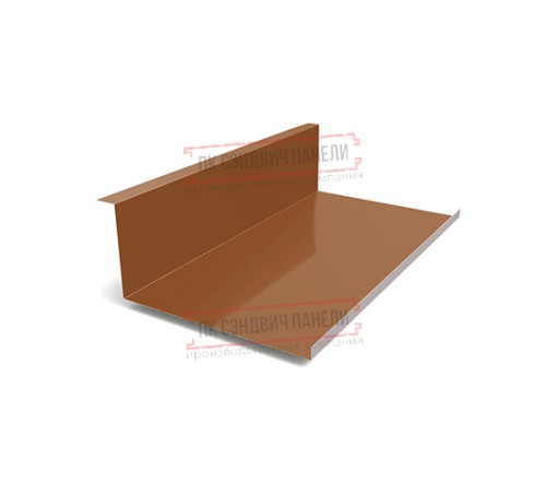 Планка примыкания нижняя 250х122х2000 PURMAN-Argillite-0.5