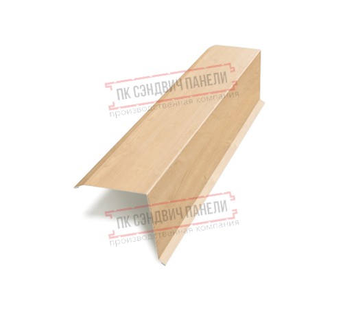 Планка торцевая 135х145х2000 ECOSTEEL-Клен-0.5