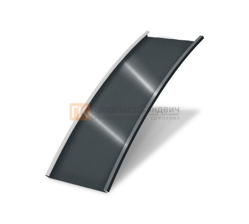 Продольно гнутый фальц гладкий 0,5 RAL 7016 Atlas