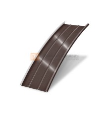 Продольно гнутый фальц профилированный 0,5 RAL 8017 Стальной бархат