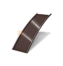 Продольно гнутый фальц гладкий 0,5 RR 887 GreenCoat Pural
