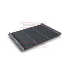 Кликфальц Line 0,5 Quarzit RAL7024 мокрый асфальт с пленкой на замках