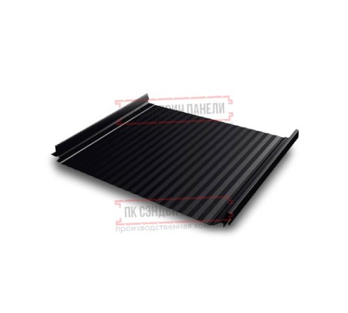 Кликфальц Pro Gofr 0,5 PurLite Matt RAL9005 черный темный