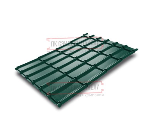 Металлочерепица Экоррей RAL6005 Полиэстер-0.55