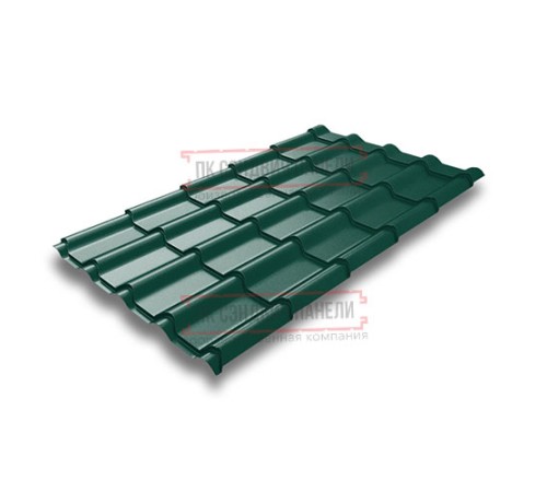 Металлочерепица Камея RAL6005 Quarzit lite-0.5