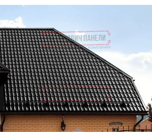Металлочерепица Классик RAL9005 PurLite Мatt-0,5