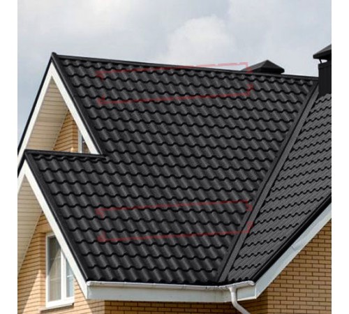 Металлочерепица Кредо RAL9005 Drap-0,45
