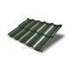 Металлочерепица модульная Квинта Uno 3D RAL6020 Velur-0,5