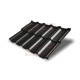 Металлочерепица модульная Квинта Uno 3D RAL9005 Rooftop Matte-0,5