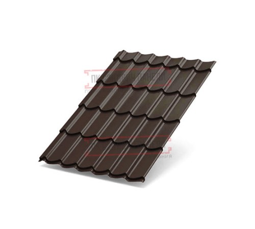 Металлочерепица Макси RAL8017 PURMAN-0.5