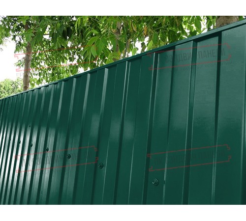 Профилированный лист МП10х1100 Викинг E RAL6005-0.5