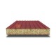 Сэндвич панели без замков с минеральной ватой, ширина 1000 мм, толщина 80 мм, 0.5/0.5, RAL3011