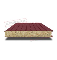 Сэндвич панели стеновые с минеральной ватой, ширина 1000 мм, толщина 300 мм, 0.5/0.5, RAL3005