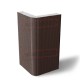 Угловая сэндвич-панель вертикальная из пенополистирола, 0.5/0.5, ширина 1200 мм, толщина 30 мм, RAL8017