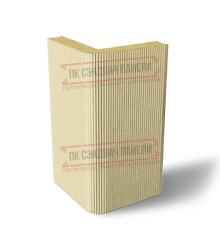 Угловая сэндвич-панель вертикальная из пенополиизоцианурата, 0.5/0.5, ширина 1000 мм, толщина 20 мм, RAL1014