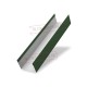Крышка 65х40 жалюзи Milan,Tokyo 0,5 GreenCoat Pural BT, matt RAL 6020 хромовая зелень