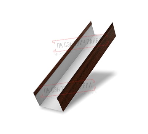 Крышка 45х20 жалюзи Texas 0,45 Print Elite Choco Wood