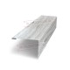 Нащельник (для калиток и ворот) 25х35 жалюзи Milan, Tokyo, Palermo 0,45 Print Elite Snow wood (L1,68)