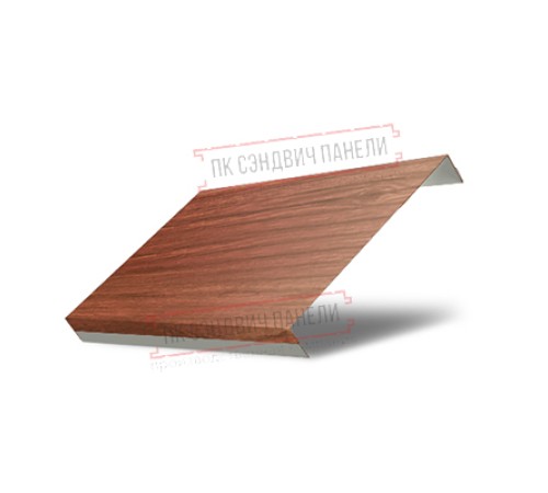 Ламель обратная 150 жалюзи Texas 0,45 Print Elite Honey Wood