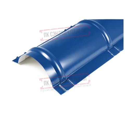 Планка конька круглого R110х2000 ПЭ-5005-0.5