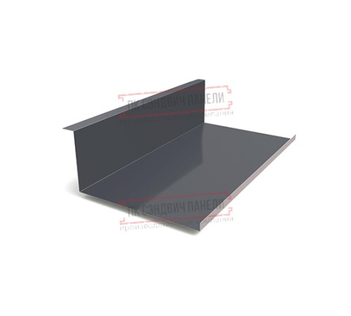 Планка примыкания нижняя 250х122х2000 Norman ПЭ-7024-0.5