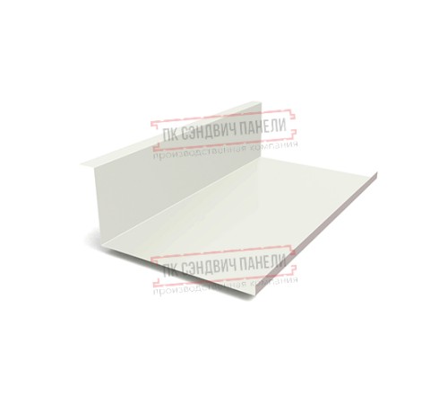 Планка примыкания нижняя 250х122х2000 Norman ПЭ-9003-0.5