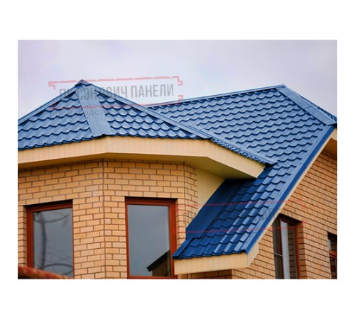 Планка примыкания верхняя 250х147х2000 Norman ПЭ-5005-0.5