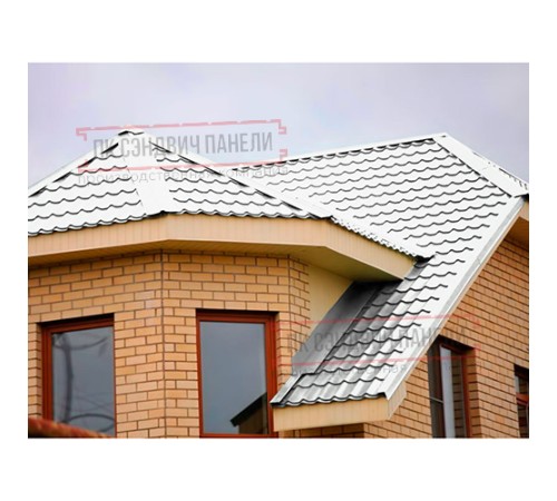 Планка примыкания верхняя 250х147х2000 Norman ПЭ-9003-0.5