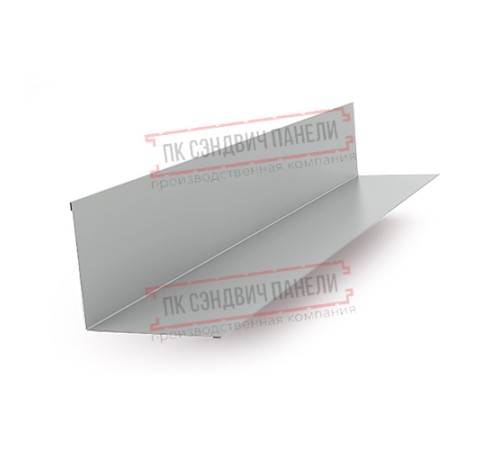 Планка примыкания верхняя 250х147х2000 Norman ПЭ-9006-0.5