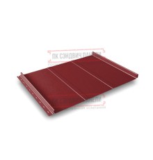 Кликфальц Line 0,5 Satin RAL3011 коричнево-красный с пленкой на замках