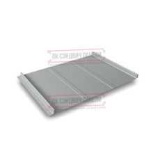 Кликфальц Line 0,5 Satin RAL9006 бело-алюминиевый с пленкой на замках