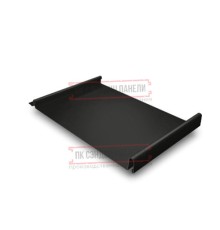Кликфальц 0,5 Satin RAL9005 черный с пленкой на замках