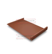 Кликфальц 0,45 Drap RAL8004 терракота с пленкой на замках