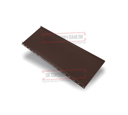 Кликфальц mini 0,5 Rooftop Matte RAL8017 шоколад с пленкой на замках