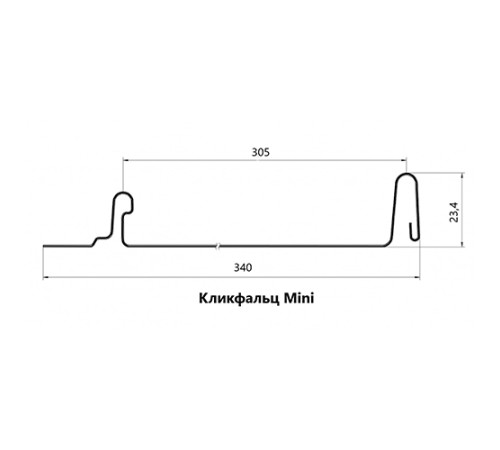 Кликфальц mini 0,5 Quarzit Pro Matt RAL8017 шоколад с пленкой на замках