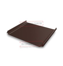 Кликфальц Pro 0,45 Полиэстер RAL8017 шоколад с пленкой на замках