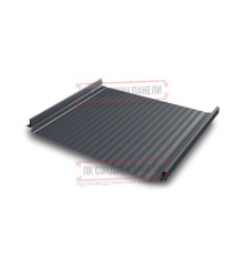 Кликфальц Pro Gofr 0,45 Drap ST RAL7024 мокрый асфальт с пленкой на замках