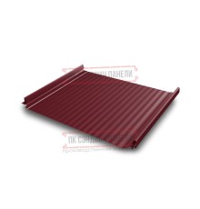 Кликфальц Pro Gofr 0,45 Полиэстер RAL3005 красное вино с пленкой на замках