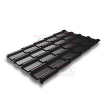 Металлочерепица Камея RAL9005 Rooftop Matte-0.5