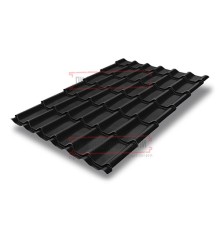 Металлочерепица классик плюс RAL9005 Quarzit lite-0.5