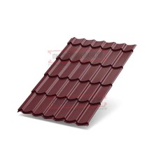 Металлочерепица Ламонтерра XL RAL3005 Призма-0.5