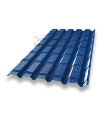 Металлочерепица Квадро профи RAL5005 Полиэстер-0,45