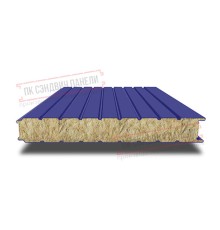 Сэндвич панели стеновые с минеральной ватой, ширина 1000 мм, толщина 300 мм, 0.5/0.5, RAL5002