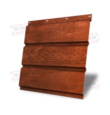 Софит металлический центральная перфорация 0,45 Print Elite с пленкой Cherry Wood