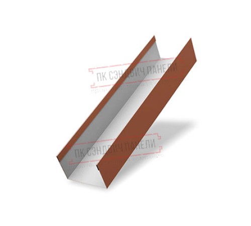 Крышка 45х20 жалюзи Texas 0,5 PurLite Мatt RAL 8004 терракота