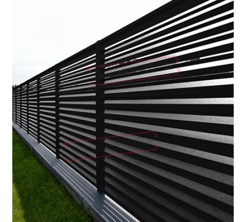 Стойка жалюзи Milan,Tokyo 0,45 Drap ST RAL 9005 черный