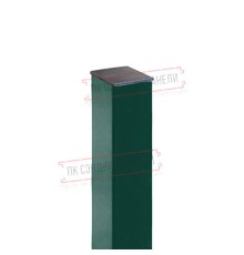 Столб 62х55х1,4х2500 RAL 6005