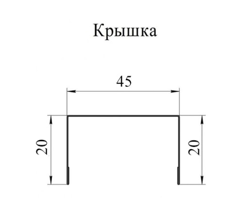 Крышка 45х20 жалюзи Texas 0,45 Drap RR 32 темно-коричневый